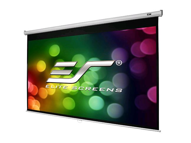 Elite Screens Manual Pull Down 16:9 Projector Screen