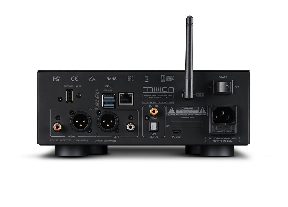 Mission 778S Wireless Music Streamer - Black