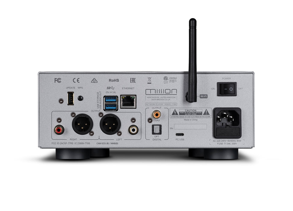Mission 778S Wireless Music Streamer - Silver