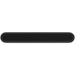A black Sonos Beam Ultra soundbar placed on a media console below a TV