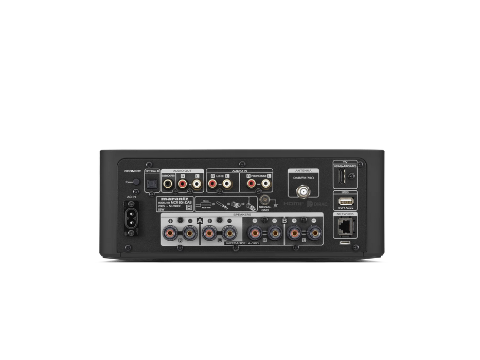 Marantz MCR 60n DAB - rear panel
