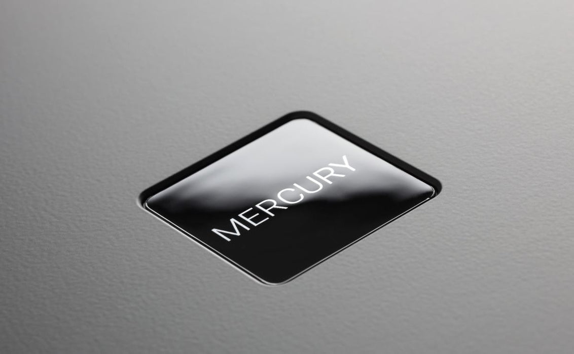 Rega Mercury Reference Pre-Amplifier - lid badge detail