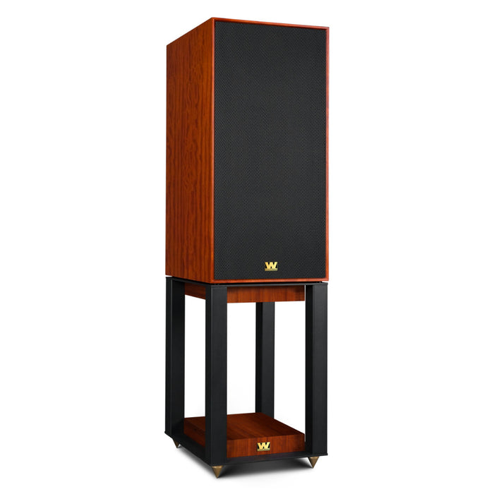 Wharfedale Super Linton Heritage Speaker (Pair) with Stands - Mahogany