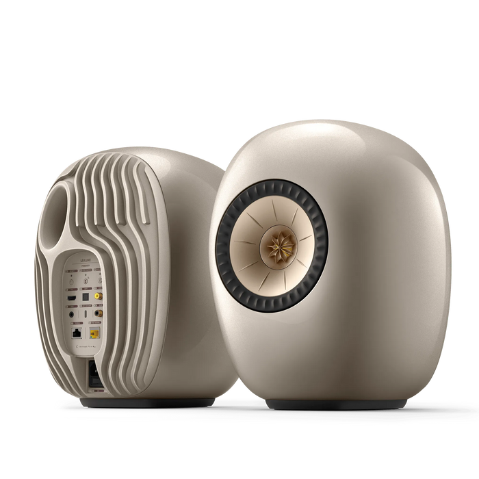 KEF LS Luxe - front, back and side view
