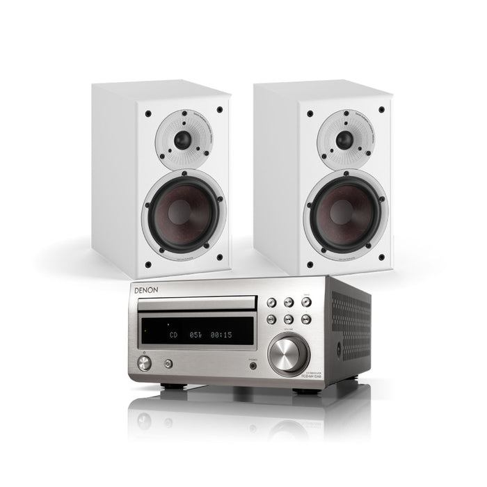 DALI Spektor 2 Bookshelf Speaker (Pair) + Denon D-M41 Stereo System Bundle
