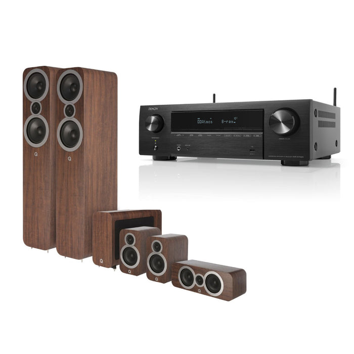 Denon AVR-X1700H AV Receiver & Q Acoustics 3050i 5.1 Home Cinema Bundle